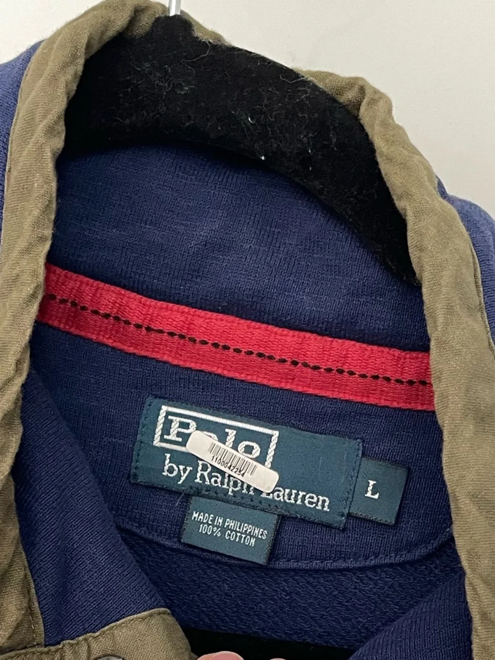Vintage Polo Ralph Lauren Quarter Snap Zip Pullover Sweatshirt Utility Preppy 10